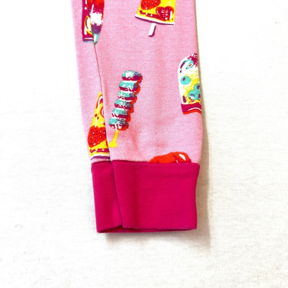 Hatley Girls Fruity Pops Organic Cotton Raglan Pajama Set, Size 7 - Picture 7 of 8